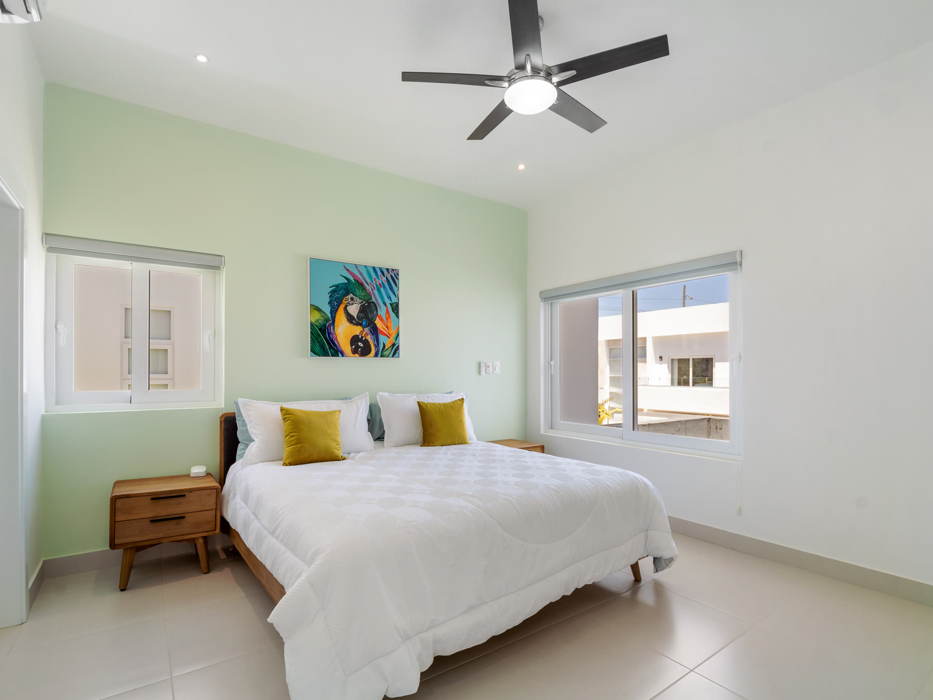 Private villa pool surrounded by tropical gardens in Cabarete
